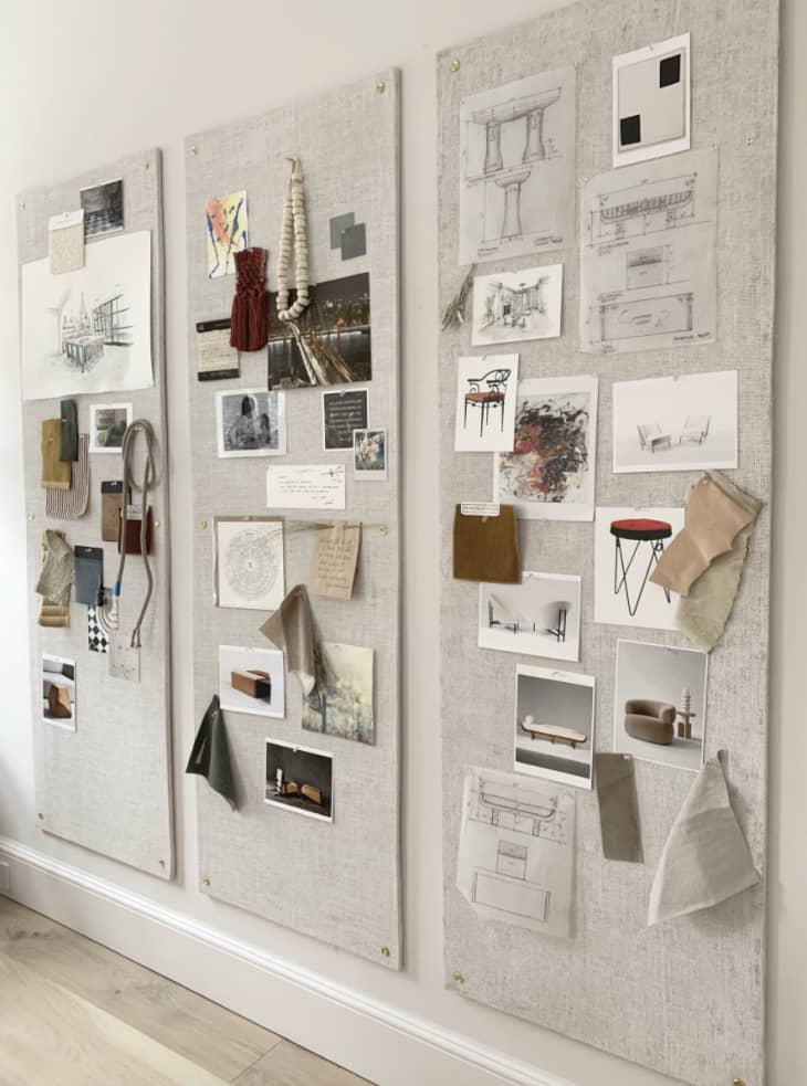 Here's How Athena Calderone Made a DIY Pin Board From Cheap Home Center